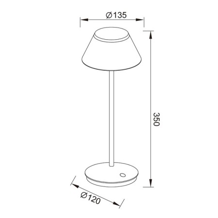 Street lamp Mantra K5, Led, 230lm, 3000k, 350 mm, white color-4