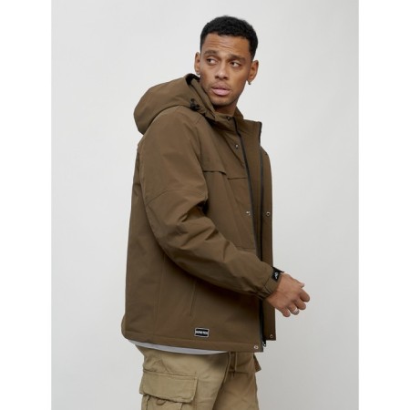 Male spring jacket, size 52, brown color-11