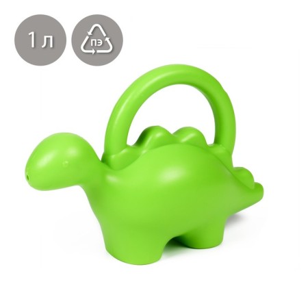 Children's watering can, 1 l, without a diffuser, green, "dragon", Greengo