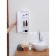 Hilton left corner cabinet, snow-white color