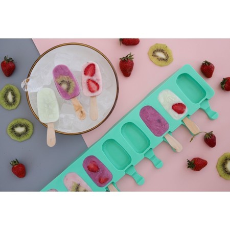 The ice cream uniform "Eskimo", silicone, 42 × 12 cm, 8 cells (6.8 × 3.8 cm), Mix color-13