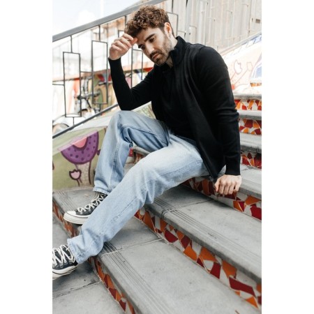 Jumper male ise, size 58, black color-5