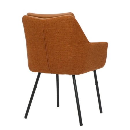 Allar chair, 580 × 520 × 850 mm, eco -leather, matting, brown color-5