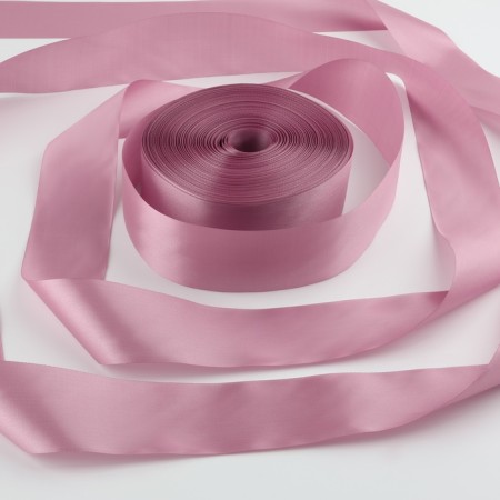 Satin tape, 50 mm × 100 ± 5 m, lavender color