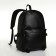 City backpack on a zipper, black color