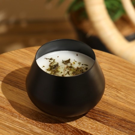 Aromatic candle in a jar of 300 grams, Mint-1