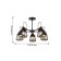 Entresol chandelier, 5x40W E14, black color