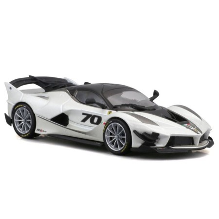 Racing machine BBURAGO Ferrari FXX-Ko 2017, Die-Cast, 1:43, white color-8