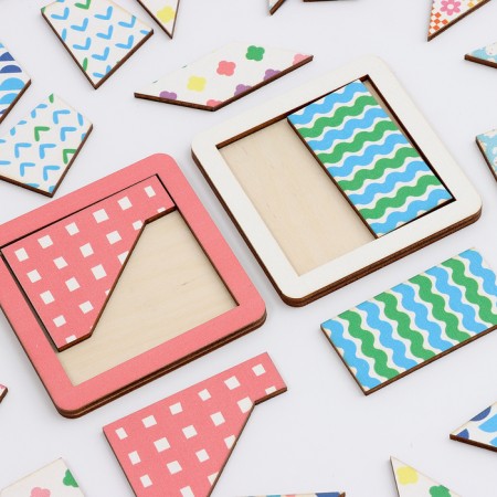 Board game "Fascinating squares"-13