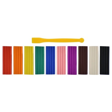 Plasticine 10 colors 150 g "Kalyak-Malyak", with a stack-5