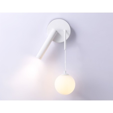 LED LED wall -mounted lamp with an interchangeable Ambrella Light, Linetech, FL66383, G9, 2 W, 150LUM, 4200K, white, white matte color-1