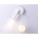 LED LED wall -mounted lamp with an interchangeable Ambrella Light, Linetech, FL66383, G9, 2 W, 150LUM, 4200K, white, white matte color