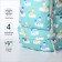 Bades with a zipper, bag, cosmetic bag, turquoise color