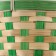 Wicker basket, d21xh24 cm, green, bamboo
