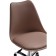 Computer chair Kolin Metal/Eco -leather/plastic, chrome/brown 49x56x78 cm
