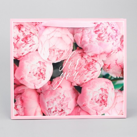 Gift Laminated horizontal package, packaging, “For You”, M 30 x 25.5 x 9 cm-3