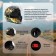 The helmet integral with two visors, size L (59-60), BLD-M67E model, black and yellow