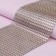 Ribbon with imitation of rhinestones, 12 cm, 9 ± 1 m, gold color