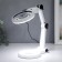 Lupa lamp for LEDX18 creativity from 3AAA, USB white 24.5x22 cm