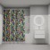 Curtain for the bathroom IDDIS BF03P18I11, 200x180 cm, polyester, color colorful color