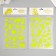 Plastic sticker phosphorus "amazing animals" mix 27x15.5 cm