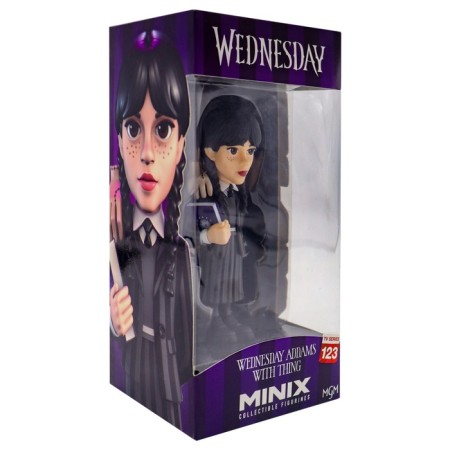Collectible Figure Minix Wednesday "Wenses Addams and A thing", 12 cm-8
