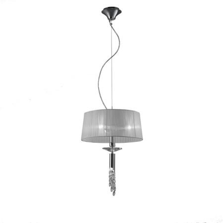 Suspended chandelier Mantra Tiffany, E27, G9, 4x20, 5W, 800 mm, chromium color