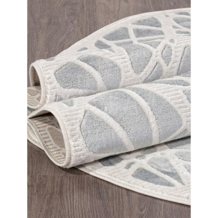 Oval carpet Merinos Miranda, size 200x300 cm, color Blue-Cream-3