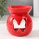 Aroma lamp ceramics "butterfly" red 7.2x7.2x8.9 cm