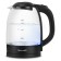 Electric kettle Maxwell MW-1091, glass, 1.7 l, 2200 watts, black