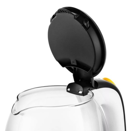 Electric kettle KitFort KT-6192, glass, 1.7 l, 1850-2200 W, white-black-4