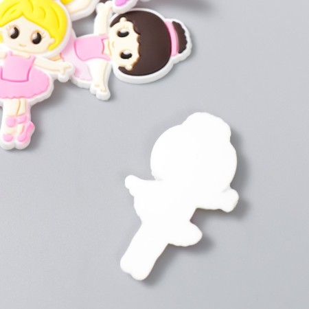 Decor for creativity Rubber "Ballerina" set of 15 pcs mix 4x2.5 cm-3