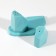 Set of ceramic solo and list on the stand “Geometry”, 13.5 x 10.5 cm, blue color