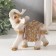 Polystone souvenir "White Elephant in Popon with Gold" MIX 12x6x12 cm