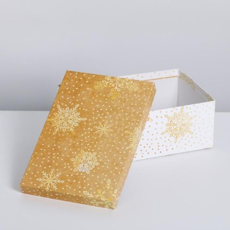 A set of boxes 10 in 1 “snowflakes”, 12 x 7 x 4 - 32.5 x 20 x, New Year-4
