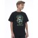 T -shirt for boys, height 128 cm, black color