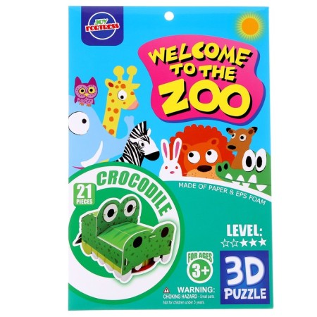 Set for creativity Sector 3d figures "Crocodile"-3