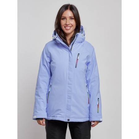 Ski jacket female, size 46, purple color