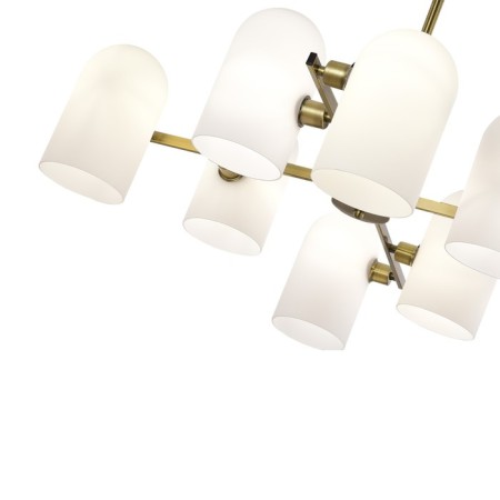 Ceiling EVOLUCE lamp. Sle1047-302-08. Nobilia. 8x40 W, E14, 82x82x52.5 cm, bronze color-4