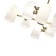 Ceiling EVOLUCE lamp. Sle1047-302-08. Nobilia. 8x40 W, E14, 82x82x52.5 cm, bronze color
