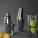 Stainless steel shaker, 550 ml, silver color