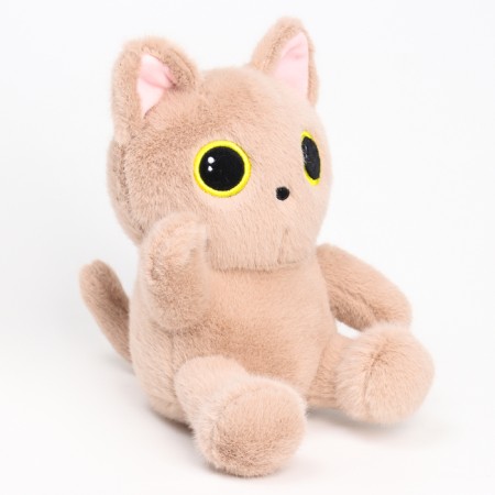 Soft toy "cat", 20 cm, beige color-1