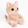 Soft toy "cat", 20 cm, beige color