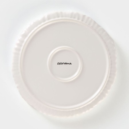 Plate porcelain dining "cats-aristocrats", d = 21.5 cm, white color-3