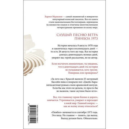 Слушай песню ветра. Пинбол 1973. Мураками Х.-1