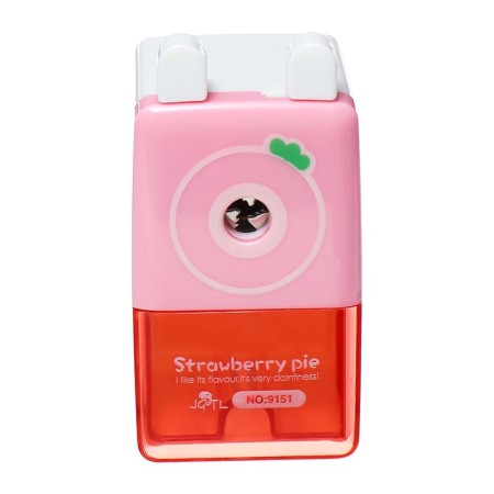 Mechanical sharpener with container classic pink-1