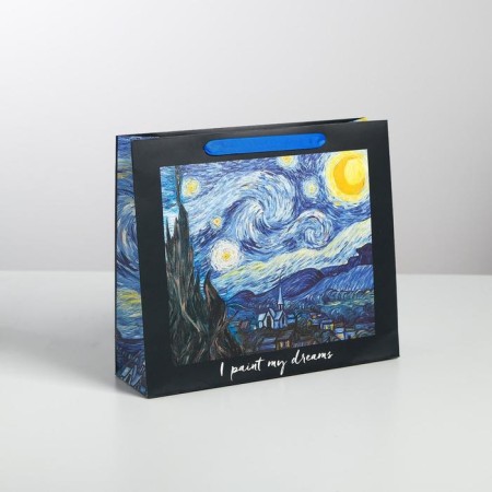 Gift Laminated horizontal package, packaging, I Paint My Dream, M 30 x 26 x 9 cm