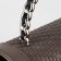 Handle for a bag, metal, with screws for fastening, 12.8 × 6.5 cm, silver/black color