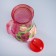 Set for juice with a tray "Zhostovo" Art painting, 6 glasses 1250/200 ml, red
