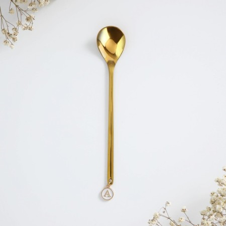 A name spoon with a suspension "Anastasia", 14 x 8 cm-5